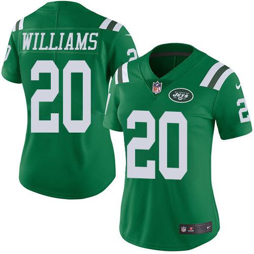 Women's Limited Marcus Williams Nike Jersey Green - #20 Rush NFL New York Jets